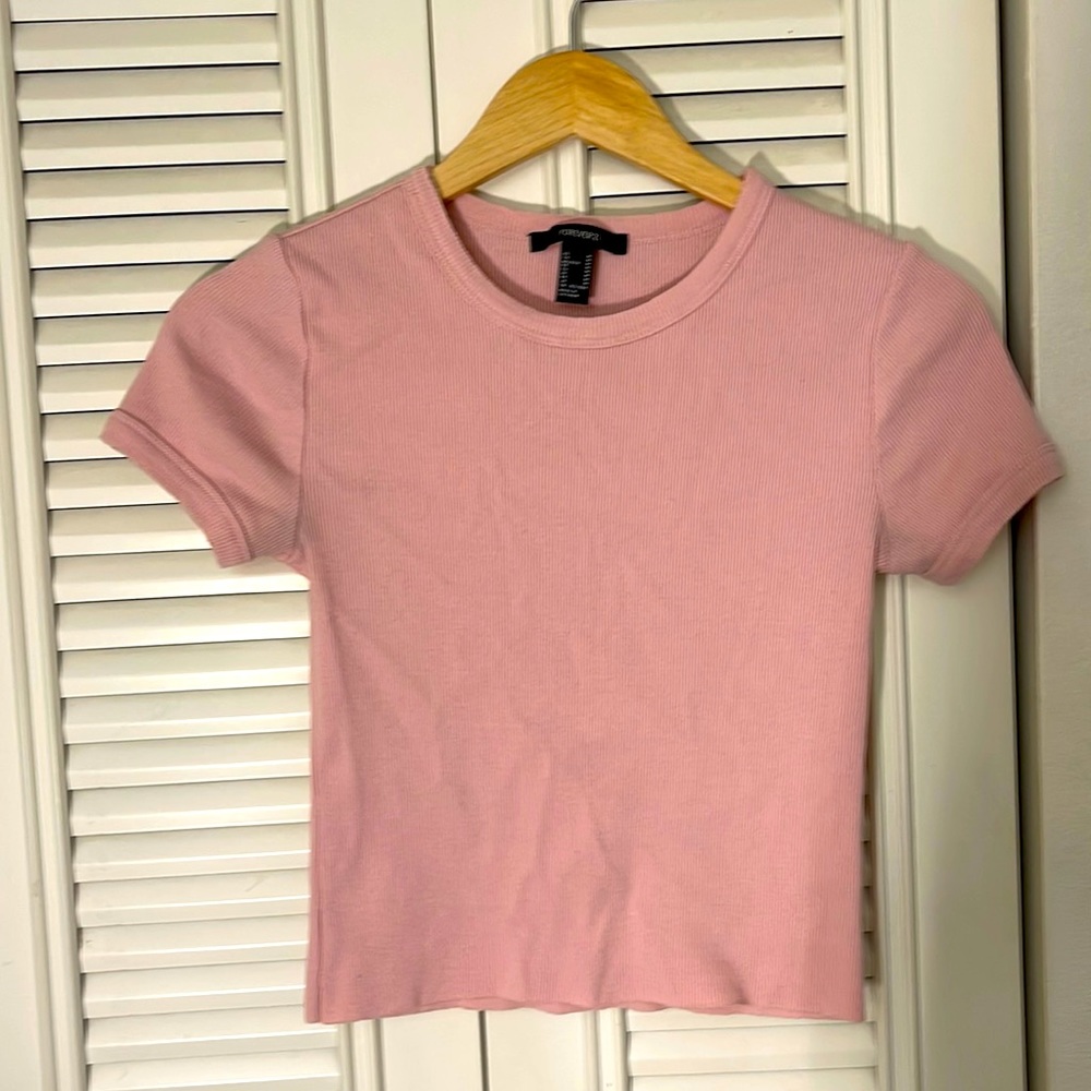 Forever 21 light pink shirt